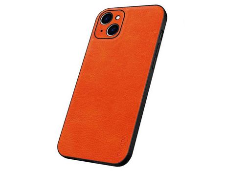 Funda TPU + PU SULADA recorte preciso naranja por iPhone 13 mini 5.4