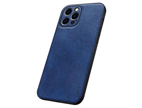 Funda TPU + PU SULADA recorte preciso azul por iPhone 12 Pro Max 6.7