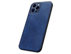Funda TPU + PU SULADA recorte preciso azul por iPhone 12 Pro Max 6.7