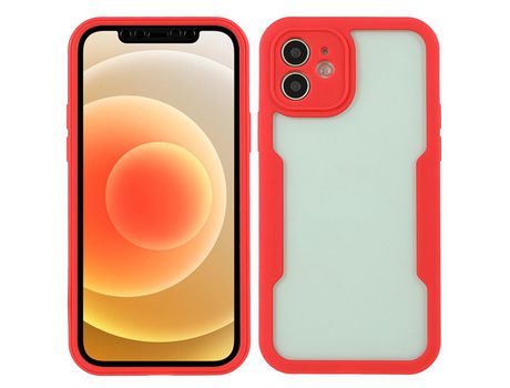 Funda TPU + acrílico rojo por iPhone 12 6.1