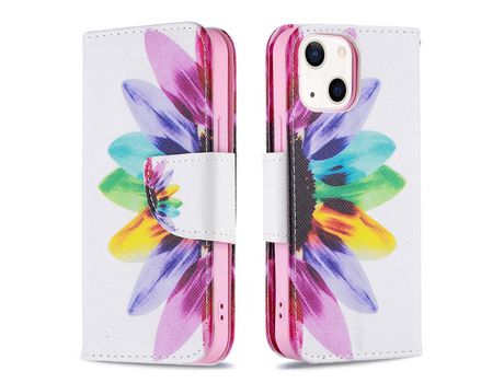 Funda PU + TPU con suporte de girassol por iPhone 13 mini 5.4