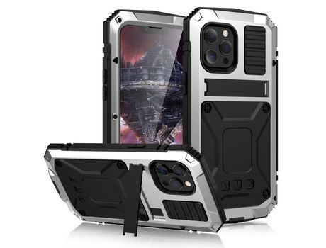 Funda TPU a prueba de choques suporte prateado por iPhone 13 mini 5.4