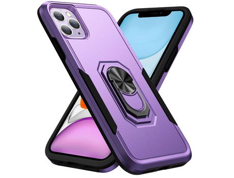 Funda TPU con muleta púrpura/negro por iPhone 11 Pro 5.8