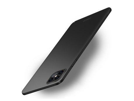 Carcasa TPU escudo inclinarse mate rígido negro por Apple iPhone 12 Pro Max 6.7