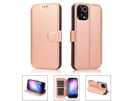 Carcasa PU estilo retro con apoyo ouro rosa por Apple iPhone 12 Pro Max 6.7