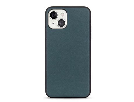 Funda TPU + couro genuino fino híbrido verde a prueba de choques por iPhone 13 mini 5.4