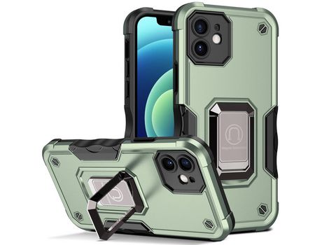 Funda TPU con muleta verde por iPhone 12 6.1