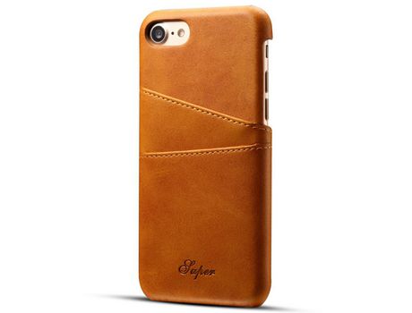Funda TPU + PU super resistente Anti-lágrimas con slots de tarjeta caqui por iPhone SE (2nd Gen)/8 Plus 5.5 inch/7 4.7
