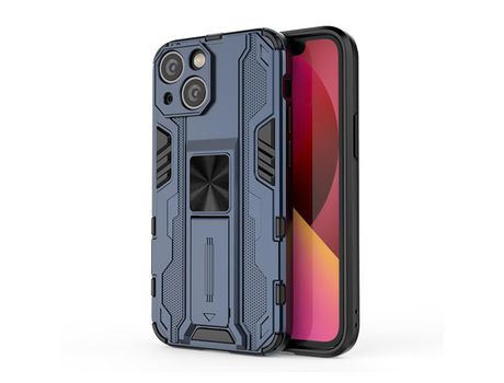 Funda TPU híbrido a prueba de choques con suporte azul por iPhone 13 6.1