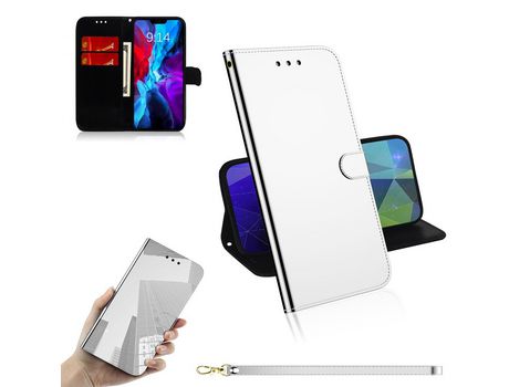 Carcasa PU mirror-like piel con bandolera dinero por Apple iPhone 12 Max/12 Pro 6.1