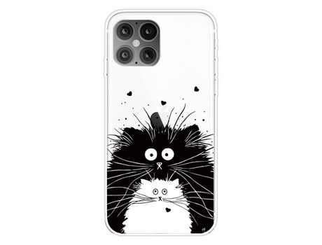 Carcasa TPU impresión de normas flexible dois gatos por Apple iPhone 12 Pro/iPhone 12 Max 6.1