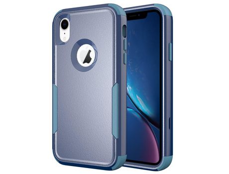 Funda TPU proteccion contra quedas híbrido safira/verde por iPhone XR 6.1