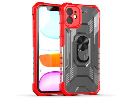 Funda TPU Anti-lágrimas con muleta rojo por iPhone 11 6.1