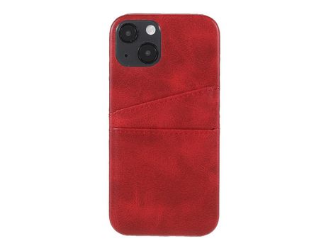 Funda TPU + PU duplo rojo bem protegido por iPhone 13 6.1