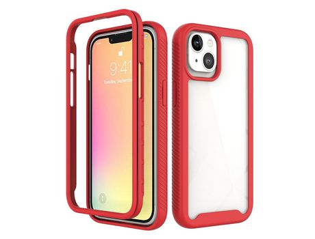 Funda TPU + acrílico rojo a prueba de choques/quadro rojo por iPhone 13 6.1