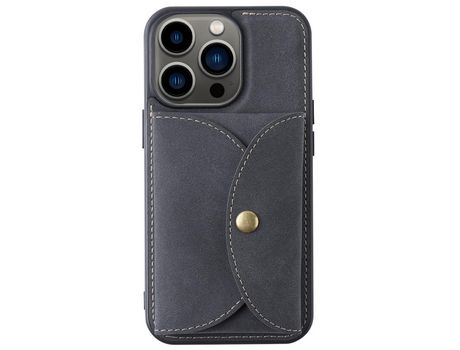 Funda TPU + PU VILI desmontable 2 en 1 magnético con suporte por tarjeta negro por iPhone 13 Pro 6.1