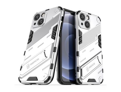 Funda TPU camada dupla resistente con suporte azul escuro por iPhone 13 mini 5.4