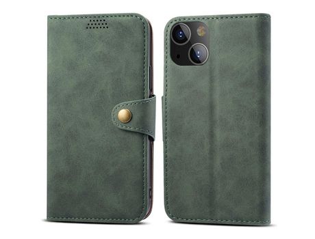 Funda PU + TPU con suporte verde por iPhone 13 mini 5.4