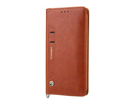 Carcasa PU con slots de tarjeta marrom por Apple iPhone 12 Pro Max