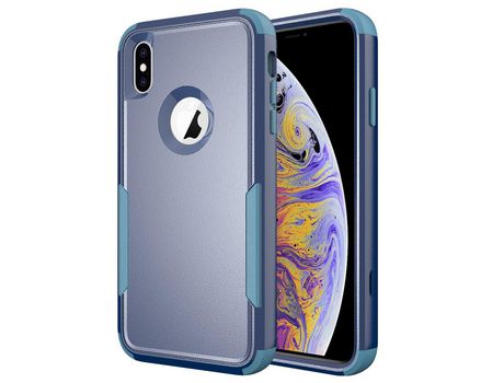 Funda TPU híbrido safira/verde a prueba de choques por iPhone XS Max 6.5