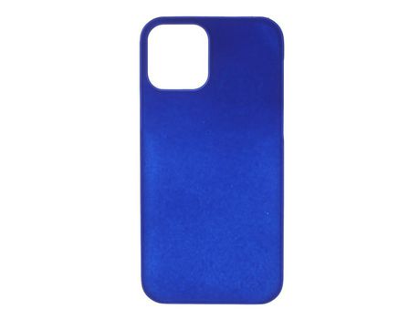 Carcasa TPU engomado rígido azul oscuro por Apple iPhone 12 Max 6.1