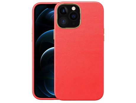 Funda TPU galvanoplastia con proteccion de lente de câmera rojo por iPhone 12/12 Pro 6.1