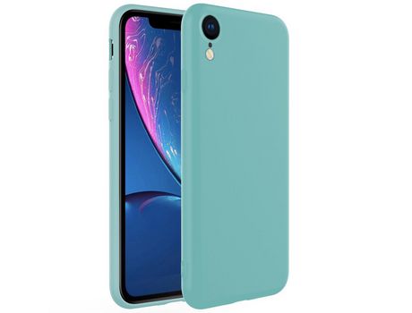 Carcasa silicona anti-queda cian por Apple iPhone XR