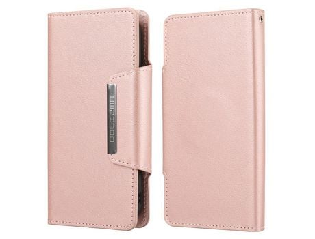 Funda PU + TPU ultrafino anti-queda en ouro rosa por iPhone 13 mini 5.4