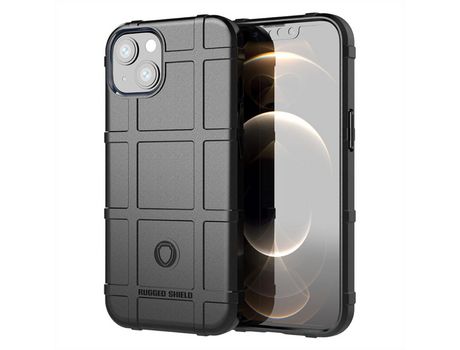 Funda TPU grade quadrada por serviço pesado engrossar negro por iPhone 13 mini 5.4