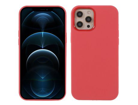Funda silicone rojo sólido por iPhone 12 Pro Max 6.7