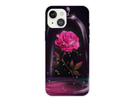 Funda TPU transparente rosa Anti-lágrimas por iPhone 13 mini 5.4