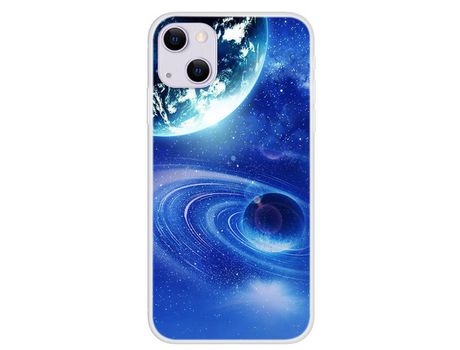 Funda TPU espaço cósmico queda planeta por iPhone 13 mini 5.4