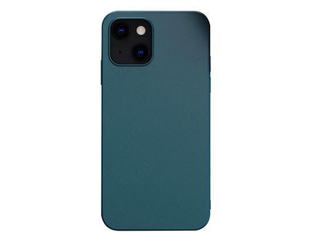 Funda TPU + PU textura de lichi híbrido verde por iPhone 13 mini 5.4