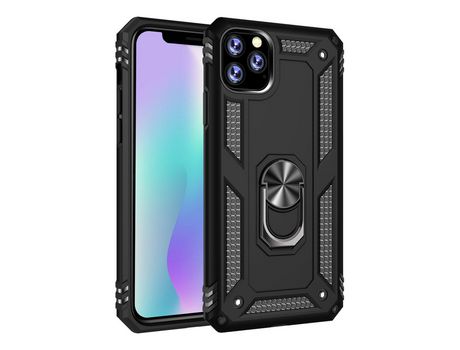 Carcasa TPU armadura híbrido con suporte negro por Apple iPhone XS Max 6.5 pouces (2019)