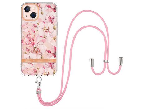 Funda TPU con cabo ajustável gardenia rosa por iPhone 13 mini 5.4