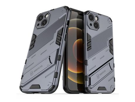 Funda TPU híbrido con descanso a prueba de choques azul escuro por iPhone 13 6.1
