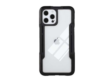 Funda TPU + acrílico antiderrapante híbrido a prueba de choques negro negro por iPhone 13 Pro Max 6.7