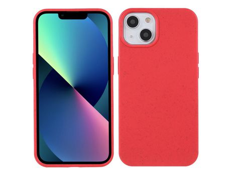 Funda TPU estilo palha de trigo trava-quedas rojo por iPhone 13 6.1