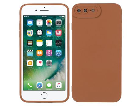Funda TPU anti-poeira recorte preciso marrón por iPhone 8 Plus/7 Plus 5.5 inch