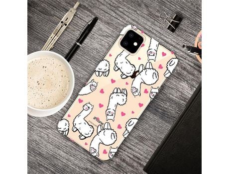 Carcasa TPU patrón bonito impresión flexi alpaca por Apple iPhone XR 6.1 pouces (2019)