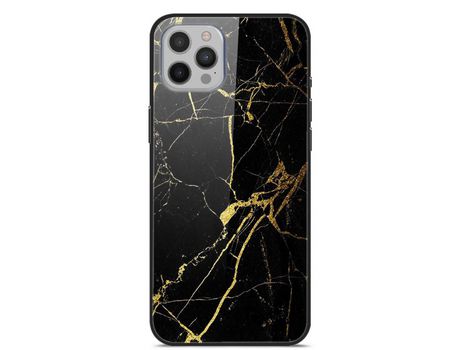 Carcasa TPU impresión de patrón híbrido ouro/negro por Apple iPhone 12 Pro Max