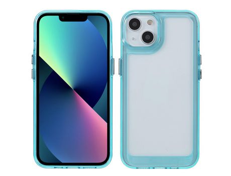 Funda TPU + acrílico azul transparente por iPhone 13 mini 5.4