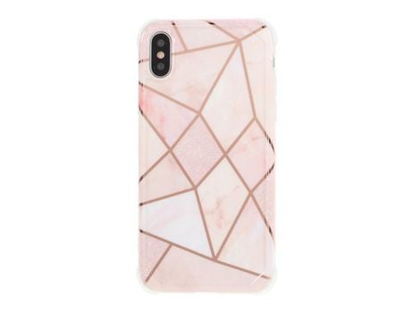 Carcasa TPU mármol patrón de colorrespondência galvanoplastia estilo C por Apple iPhone X/XS 5.8