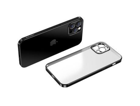 Funda TPU SULADA negro galvanizado por iPhone 12 Pro 6.1