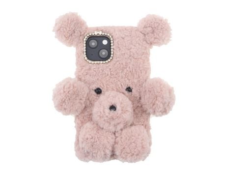 Funda TPU boneca ursinho rosa 3D por iPhone 13 mini 5.4