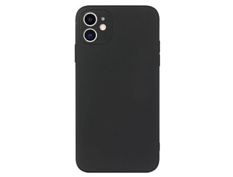 Funda TPU a prueba de choques ajuste apertado en linha reta negro por iPhone 12 6.1