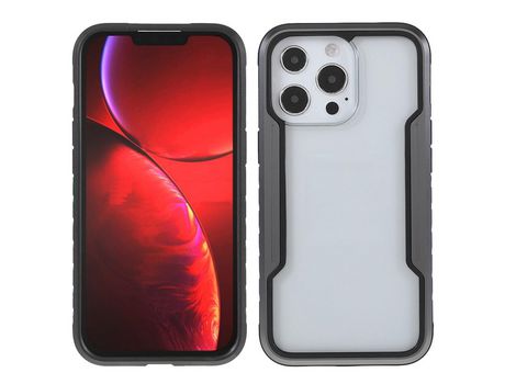 Funda TPU + acrílico proteccion contra quedas híbrido negro/cinza por iPhone 13 Pro Max 6.7
