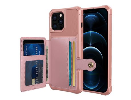 Funda PU + TPU cor rosa por iPhone 13 Pro Max 6.7