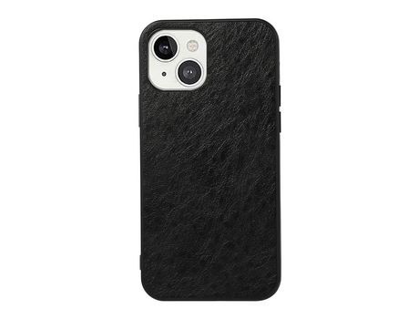 Funda TPU + PU caballo Loco negro por iPhone 13 6.1