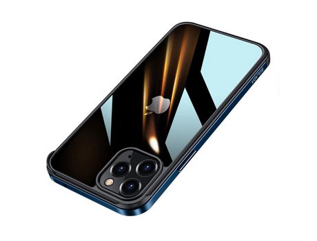 Funda TPU galvanizado à prova de explosión híbrido azul por iPhone 13 Pro 6.1